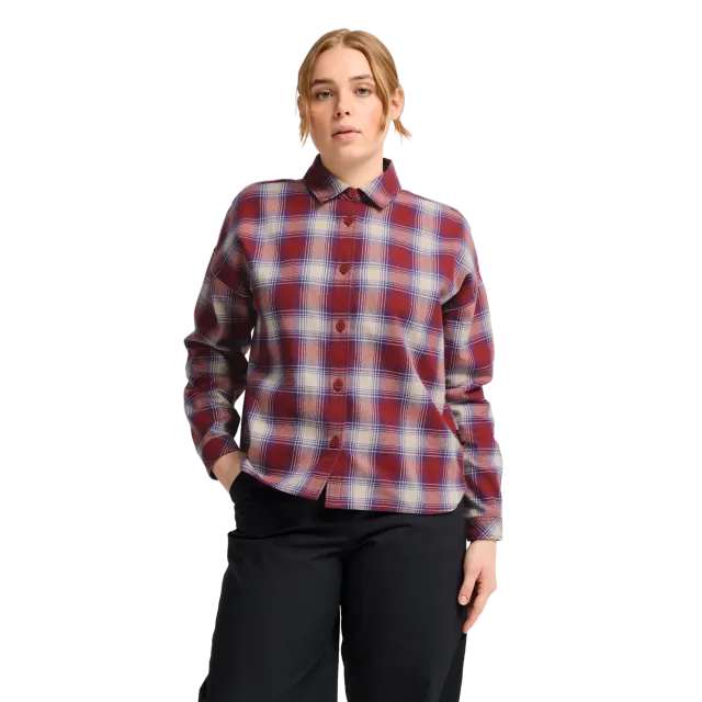 Jack Wolfskin Baja Flannel Shirt W chemise femme flanelle