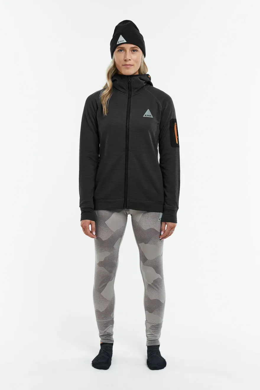Orage Teslin veste polaire noire grille femme