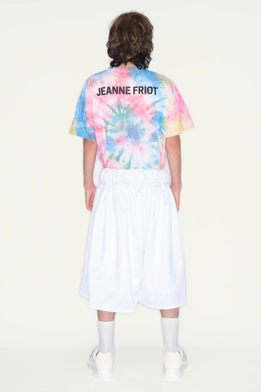 JEANNE FRIOT White Jogg Bermuda short jogging blanc oversize