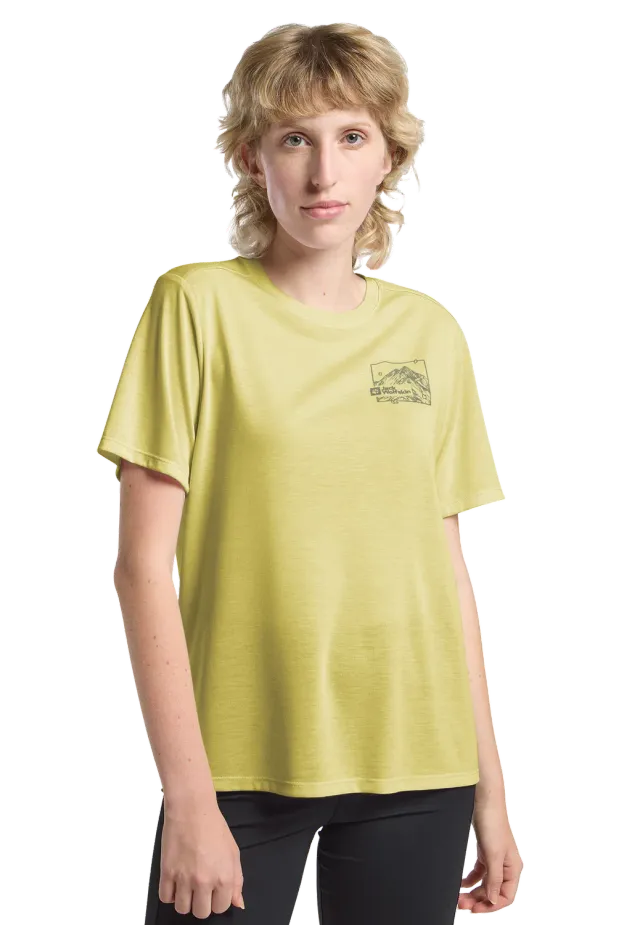 Jack Wolfskin Vonnan Graphic T W t-shirt femme anti-odeur