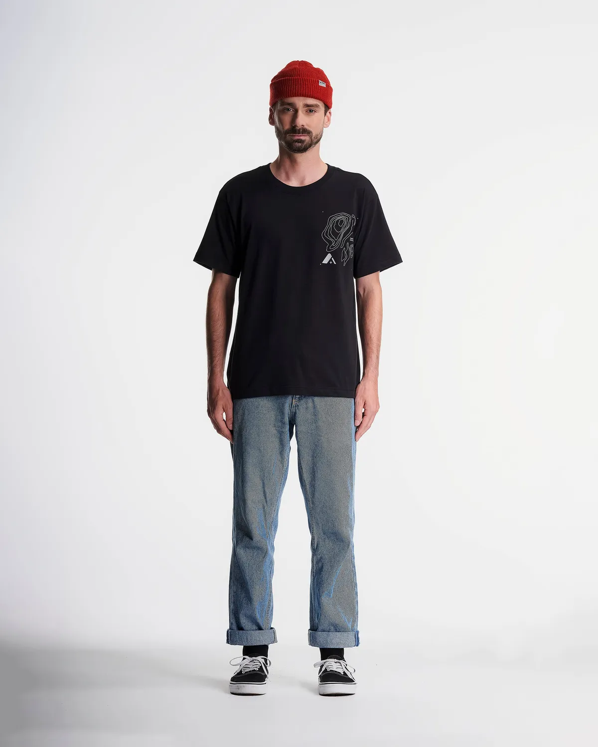Orage Alpine Tee t-shirt noir coton bio