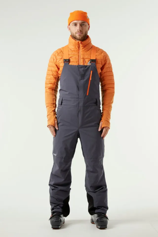 Orage Leeds salopette ski bleu acier isolée