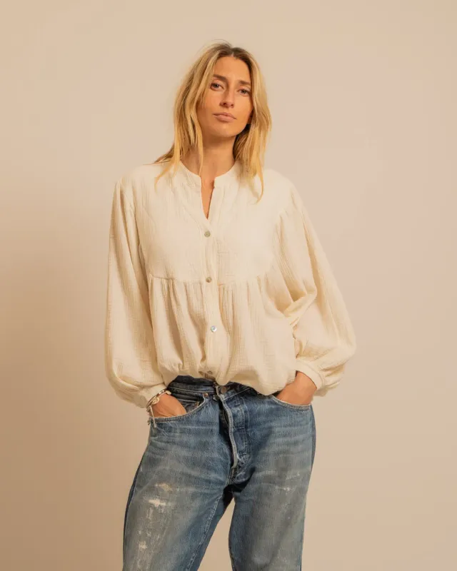 AOKYANOS Los Angeles chemise crème taille unique
