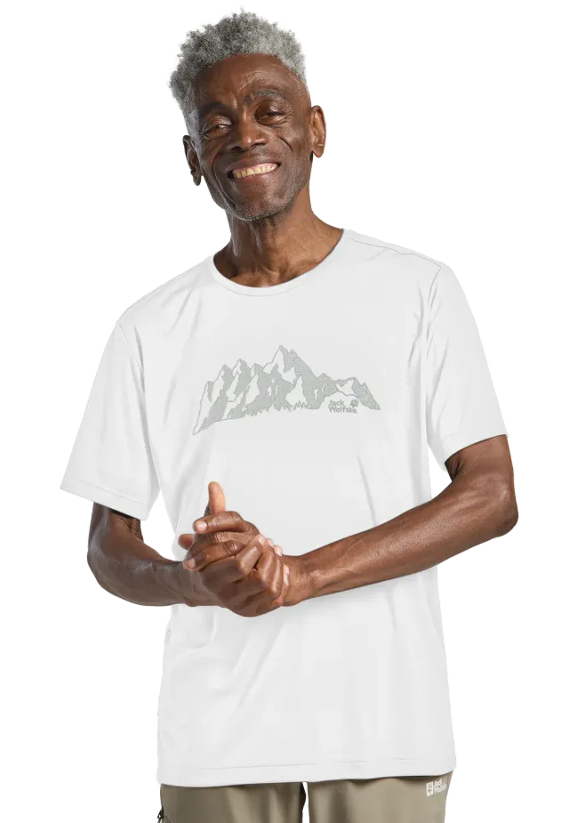 JACK WOLFSKIN PEAK GRAPHIC T M t-shirt respirant