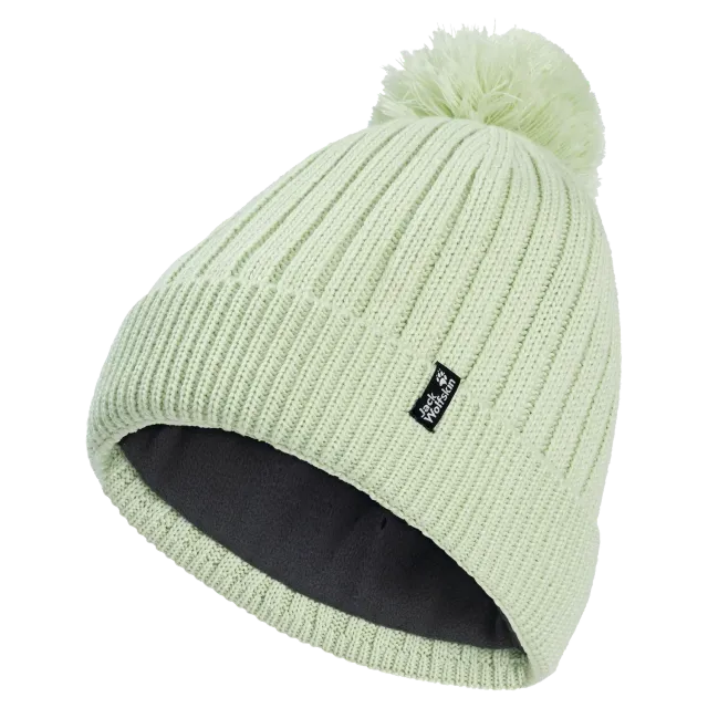 Jack Wolfskin Pom Pom Beanie bonnet laine coupe-vent