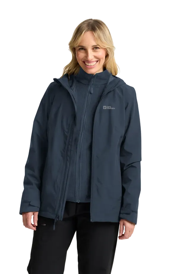 Jack Wolfskin Moonrise 3in1 JKT W veste femme 3-en-1 imperméable
