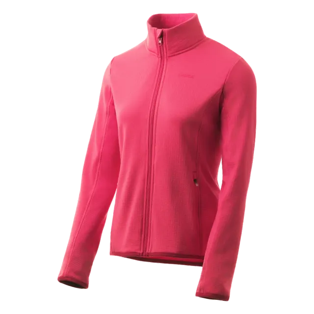 Lhotse Greta Raspberry polaire grid poches zippées
