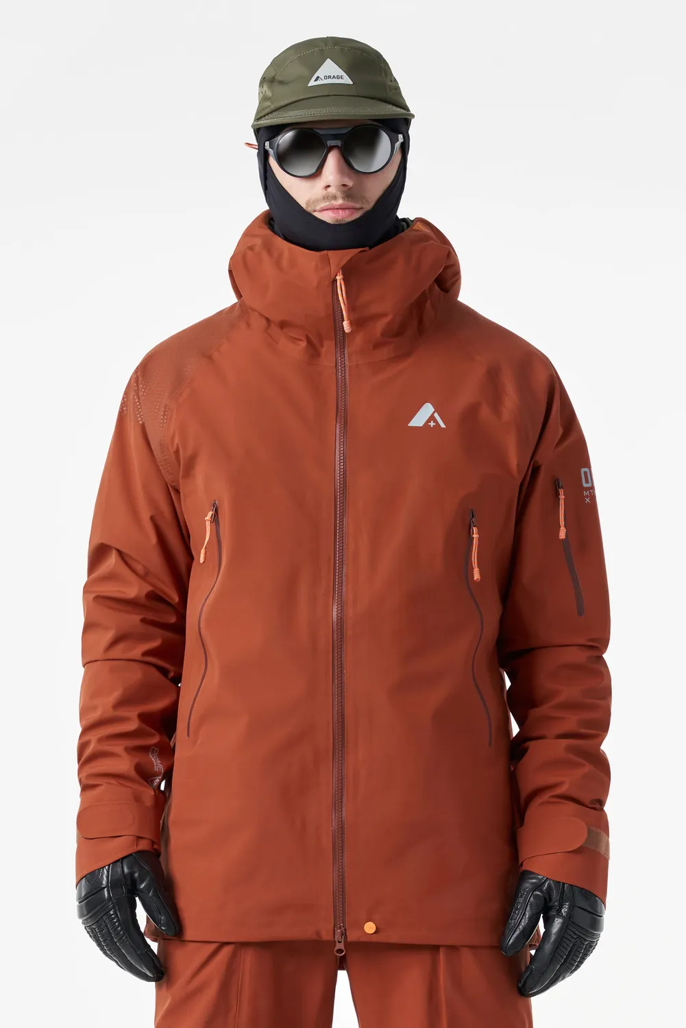 Orage Glacier 3L veste ski Dark Terracotta light