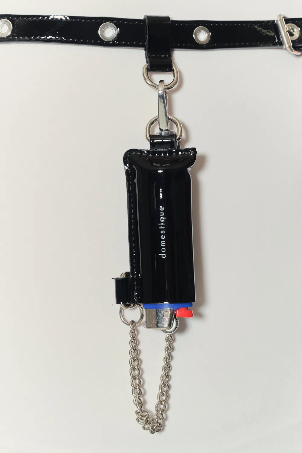 Jeanne Friot Light Holder étui à briquet noir chaîne cuir