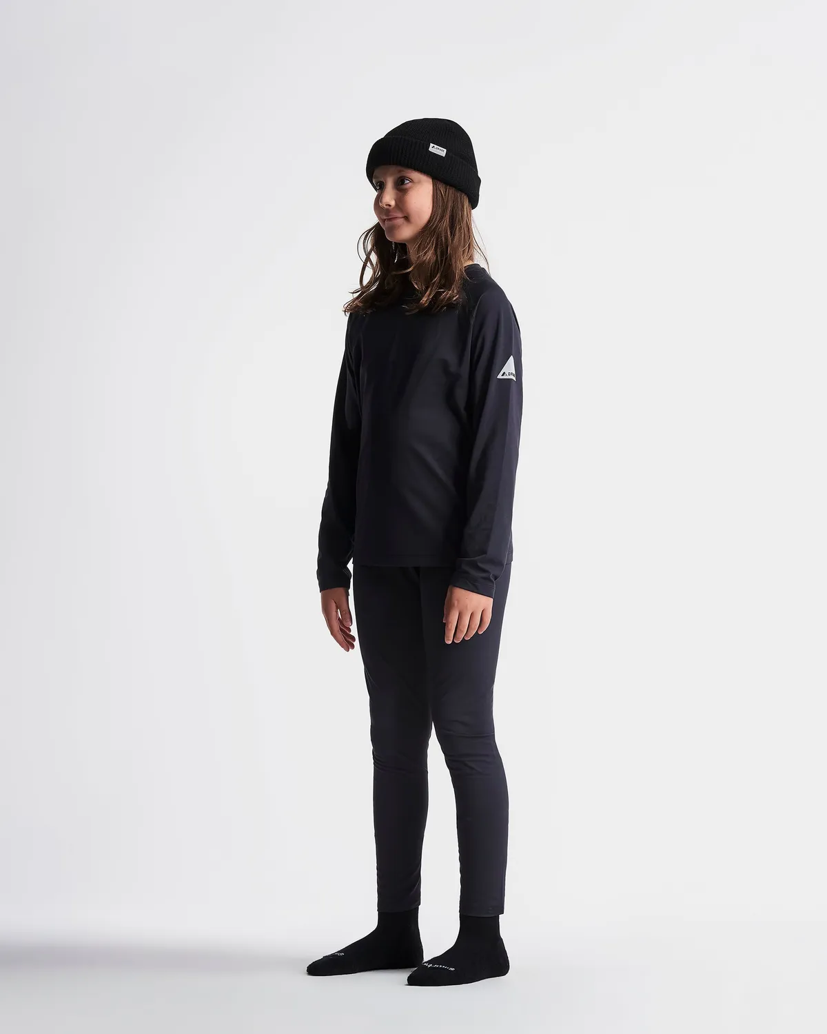 Orage Union sous-vêtement ski enfant noir stretch