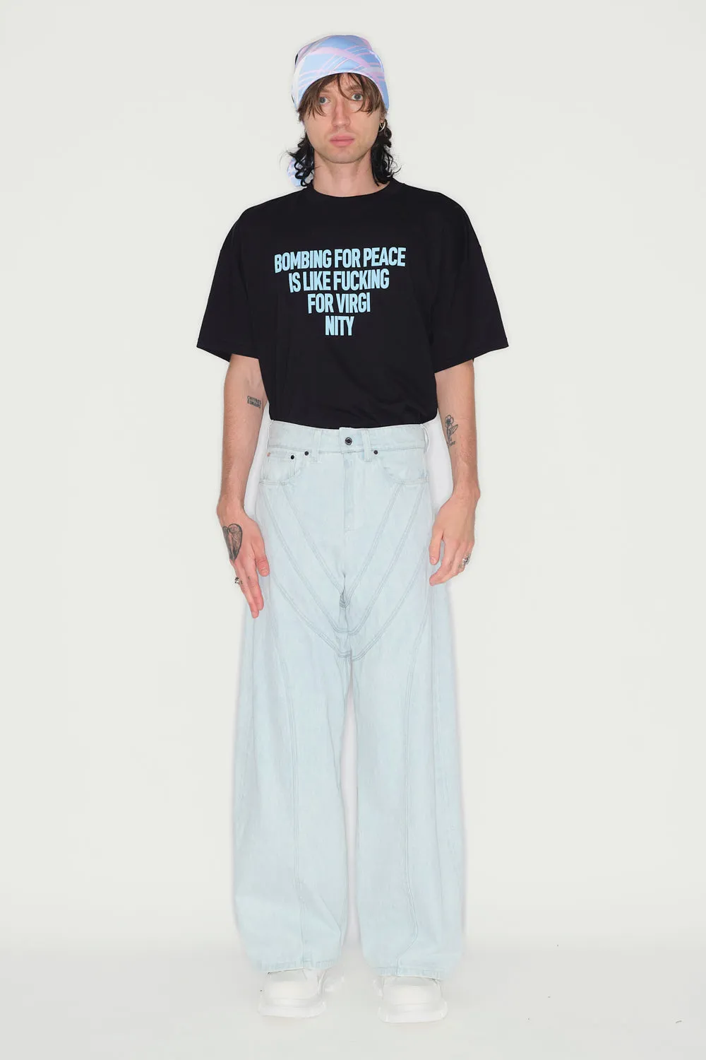 Jeanne Friot Resistance Armour Jean large bleu clair