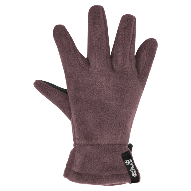 Jack Wolfskin Fleece Glove K gants polaire enfant grip paume PU