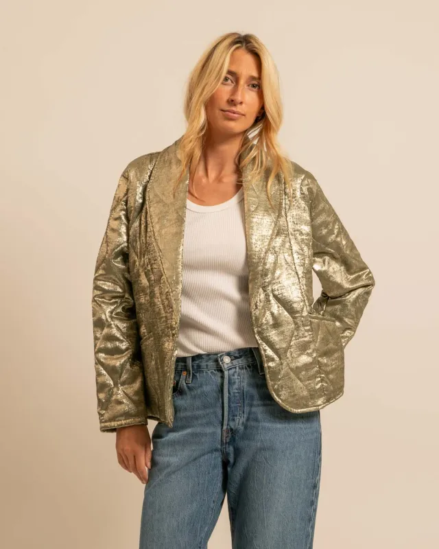 Aokyanos Cuba Kaki kimono irisé polyester taille unique