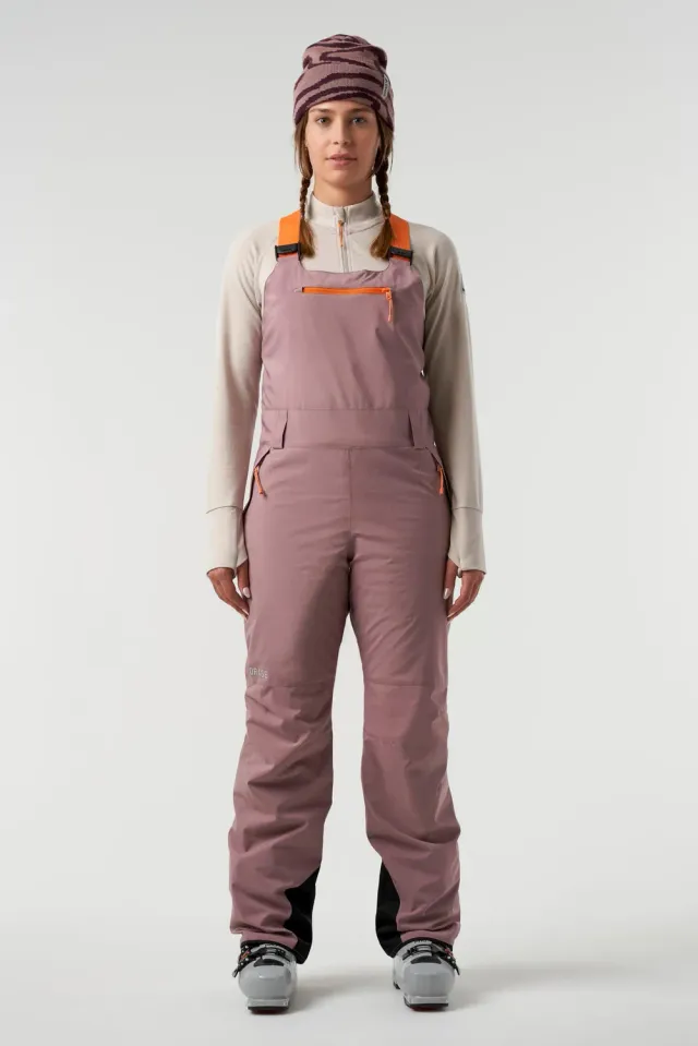 Orage Ridge salopette ski femme Light Plum isolée