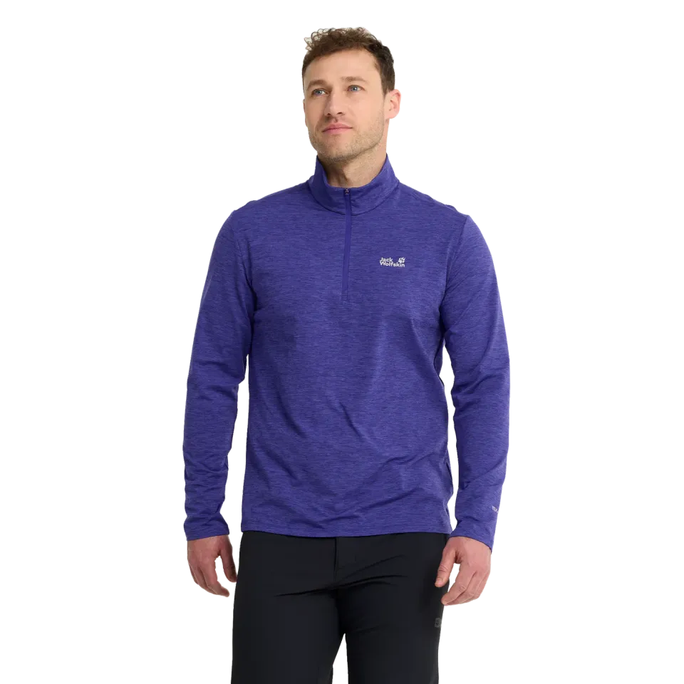 Jack Wolfskin Trail HZ M t-shirt manches longues respirant