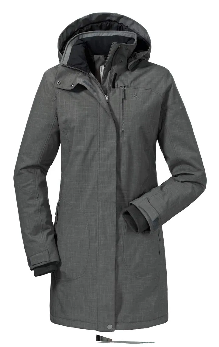 Schöffel Monterey1 parka imperméable femme bleu sans PFC