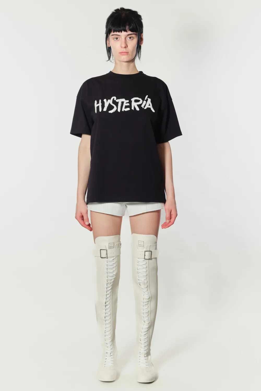 JEANNE FRIOT Hysteria Tee t-shirt noir coton recyclé