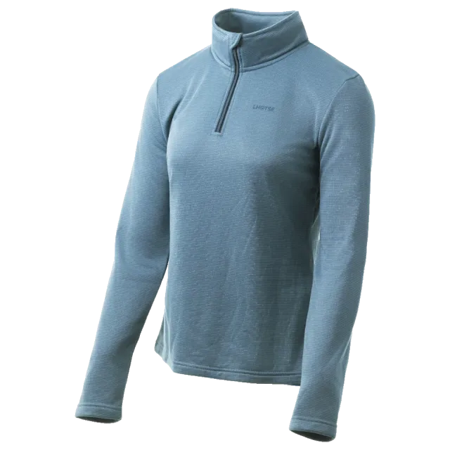 Lhotse Sofia polaire ardoise demi-zip grid