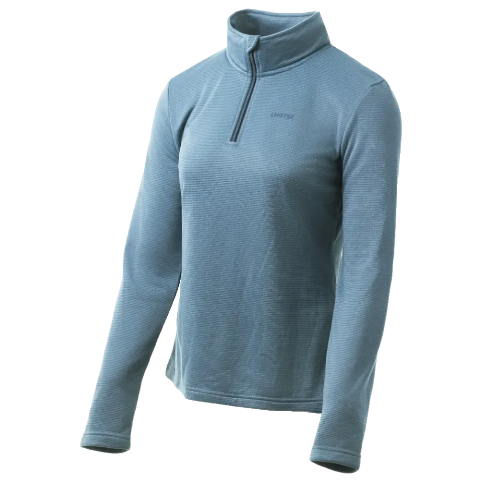 Lhotse Sofia polaire ardoise demi-zip grid