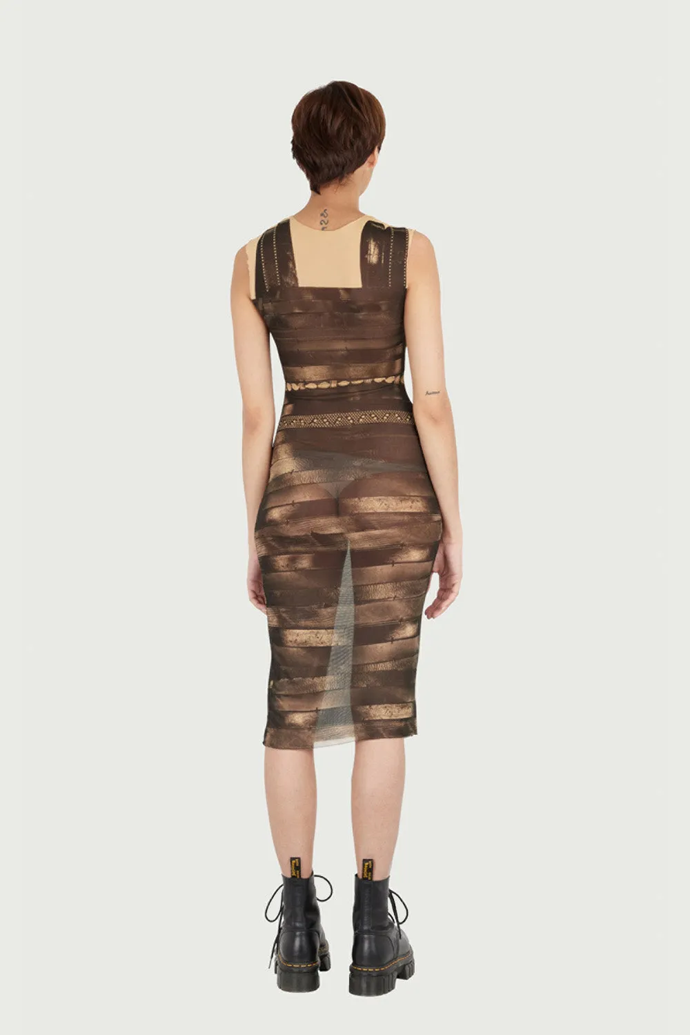 Jeanne Friot Belt robe imprimée ceinture S viscose