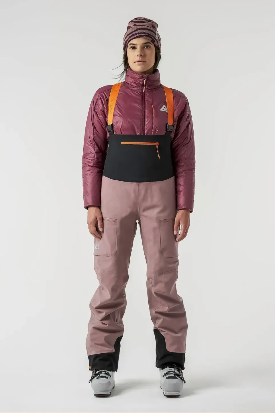 Orage MTN-X Cliff 3L salopette ski femme prune clair 3 couches