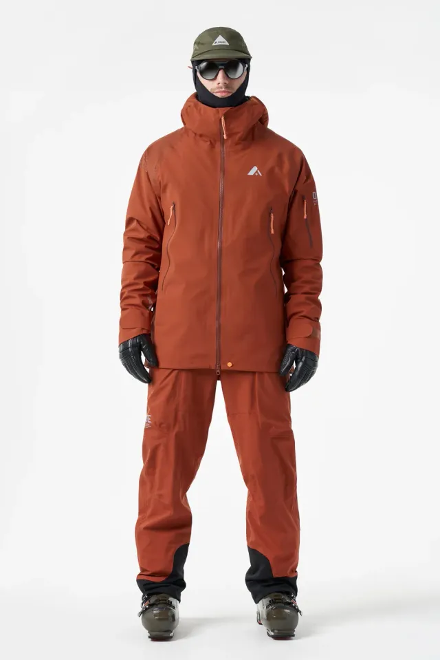 Orage Glacier 3L veste ski Dark Terracotta light