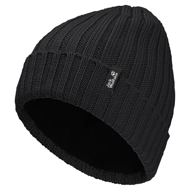 Jack Wolfskin Rib Knit Beanie bonnet doublé polaire mixte