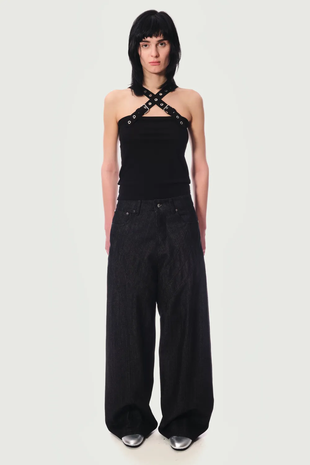 Jeanne Friot Resistance Armour Jean large bleu clair