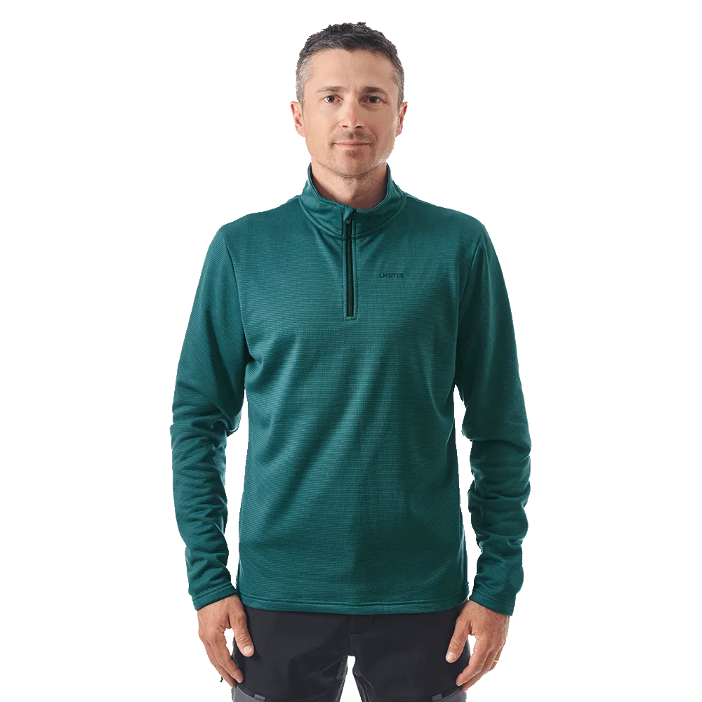 Lhotse Jawad Balsam polaire demi-zip verte grid homme