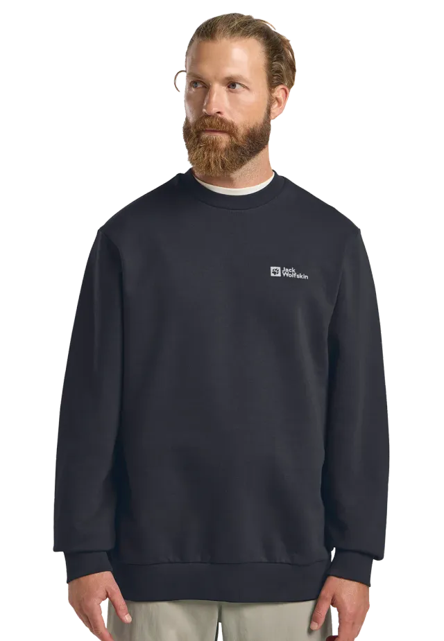 Jack Wolfskin Essential Crewneck M sweat homme coton