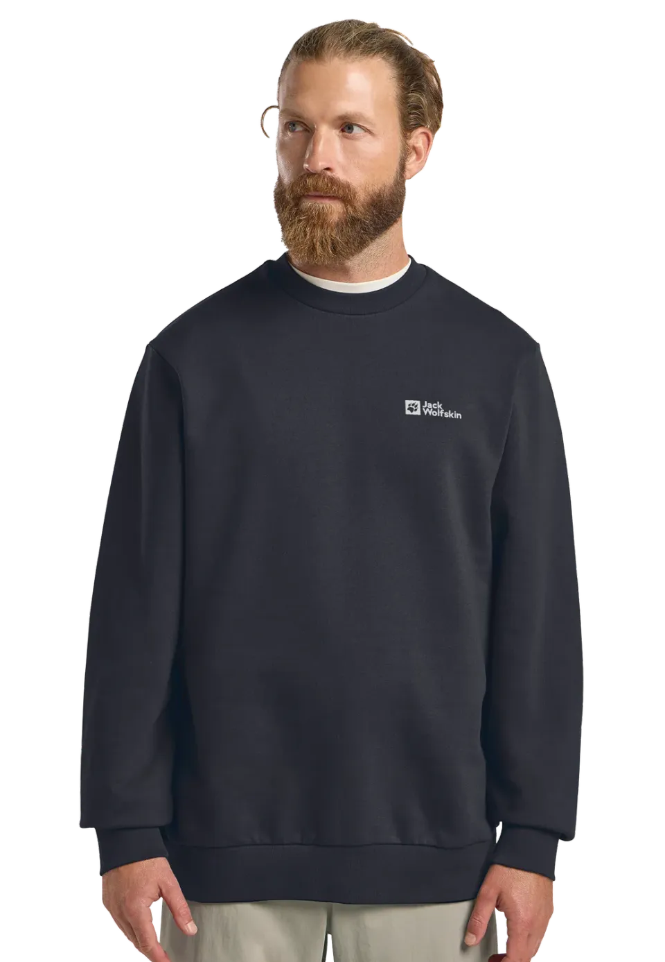 Jack Wolfskin Essential Crewneck M sweat homme coton