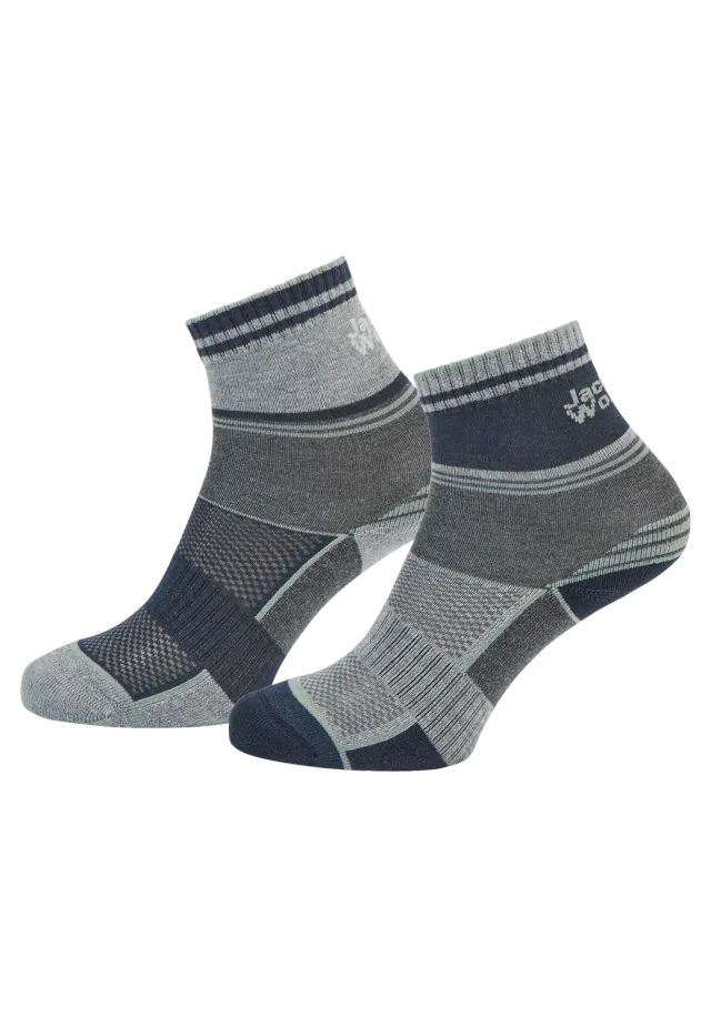 Jack Wolfskin Hike Sock C chaussettes rando enfant lot 2 respirantes