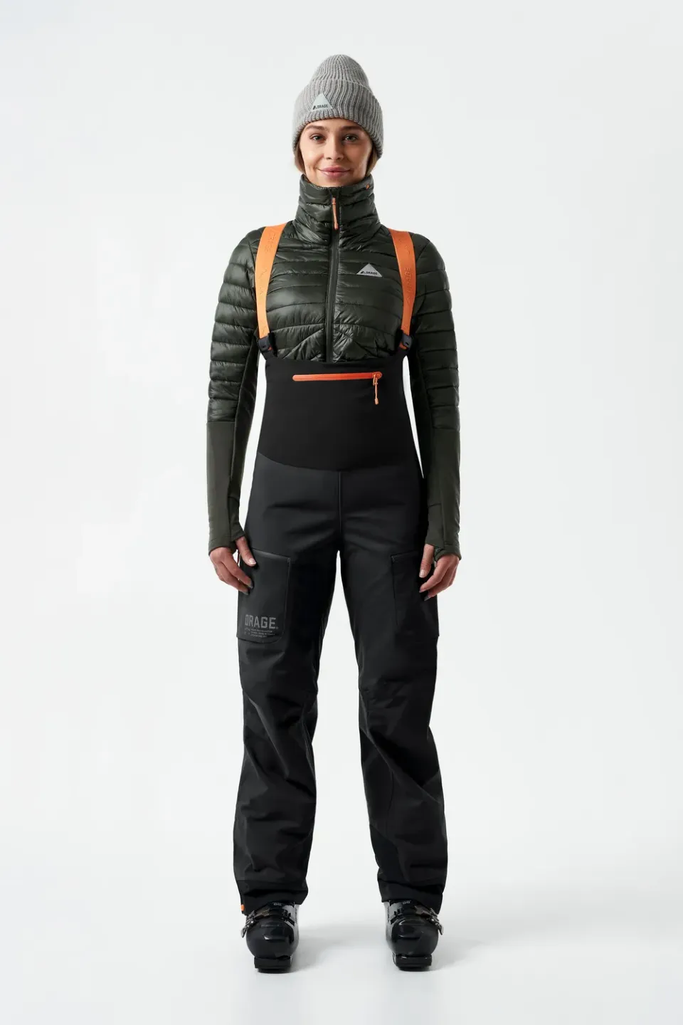 Orage Cliff 3L Bib salopette ski femme noir hors-piste