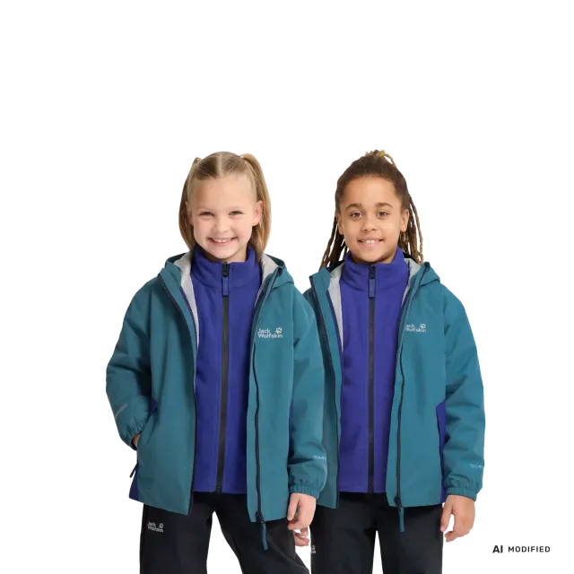 Jack Wolfskin Iceland 3in1 Jkt K veste enfant imperméable