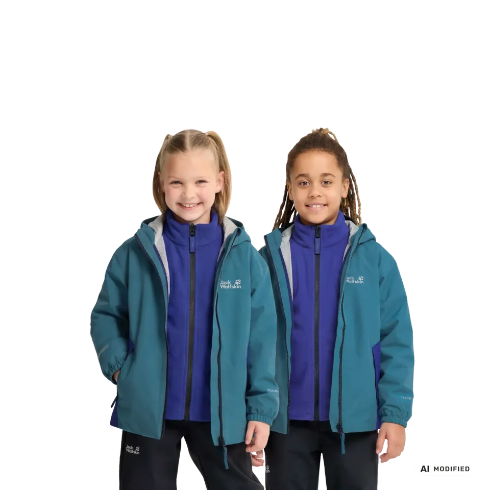 Jack Wolfskin Iceland 3in1 Jkt K veste enfant imperméable