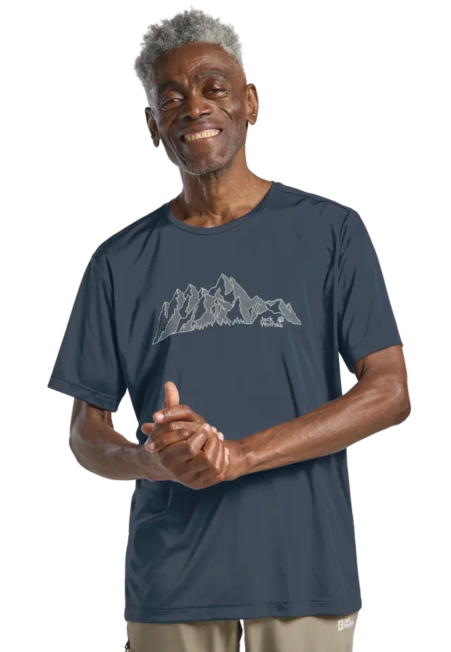 Jack Wolfskin Peak Graphic T M T-shirt Homme Respirant