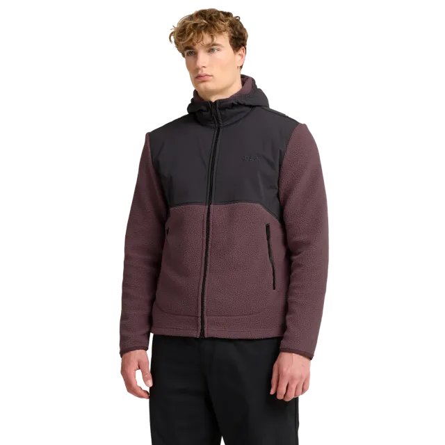 Jack Wolfskin Lite Curl Hooded FZ M polaire homme zippée