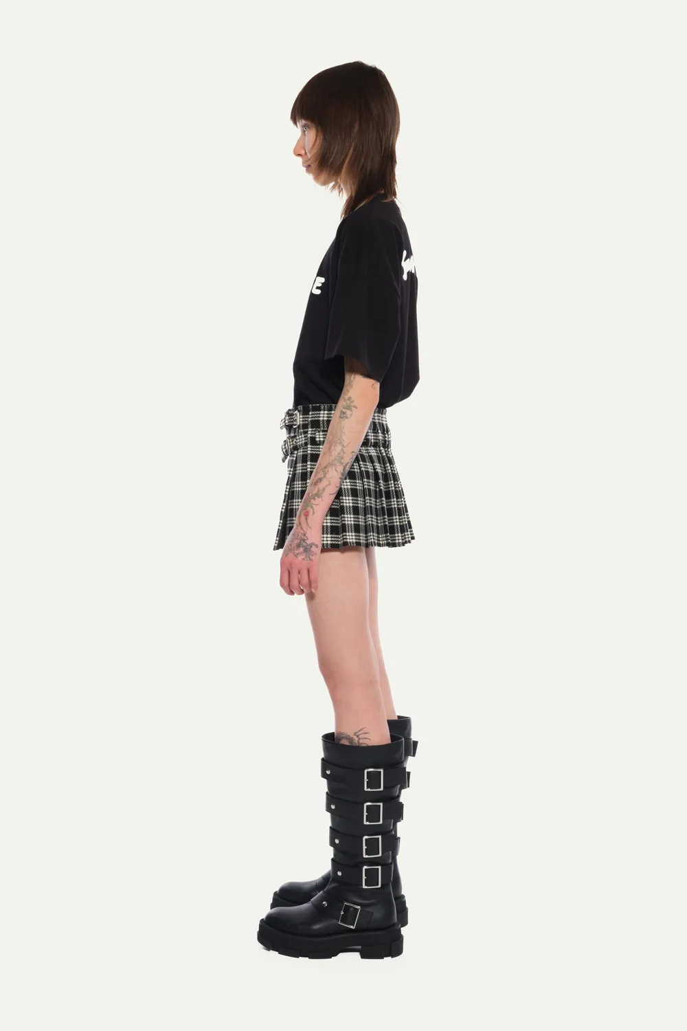 Jeanne Friot Mini Kilt jupe plissée tartan S
