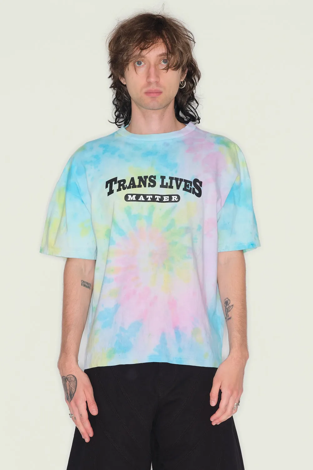 Jeanne Friot Trans Lives Matter t-shirt noir oversize coton