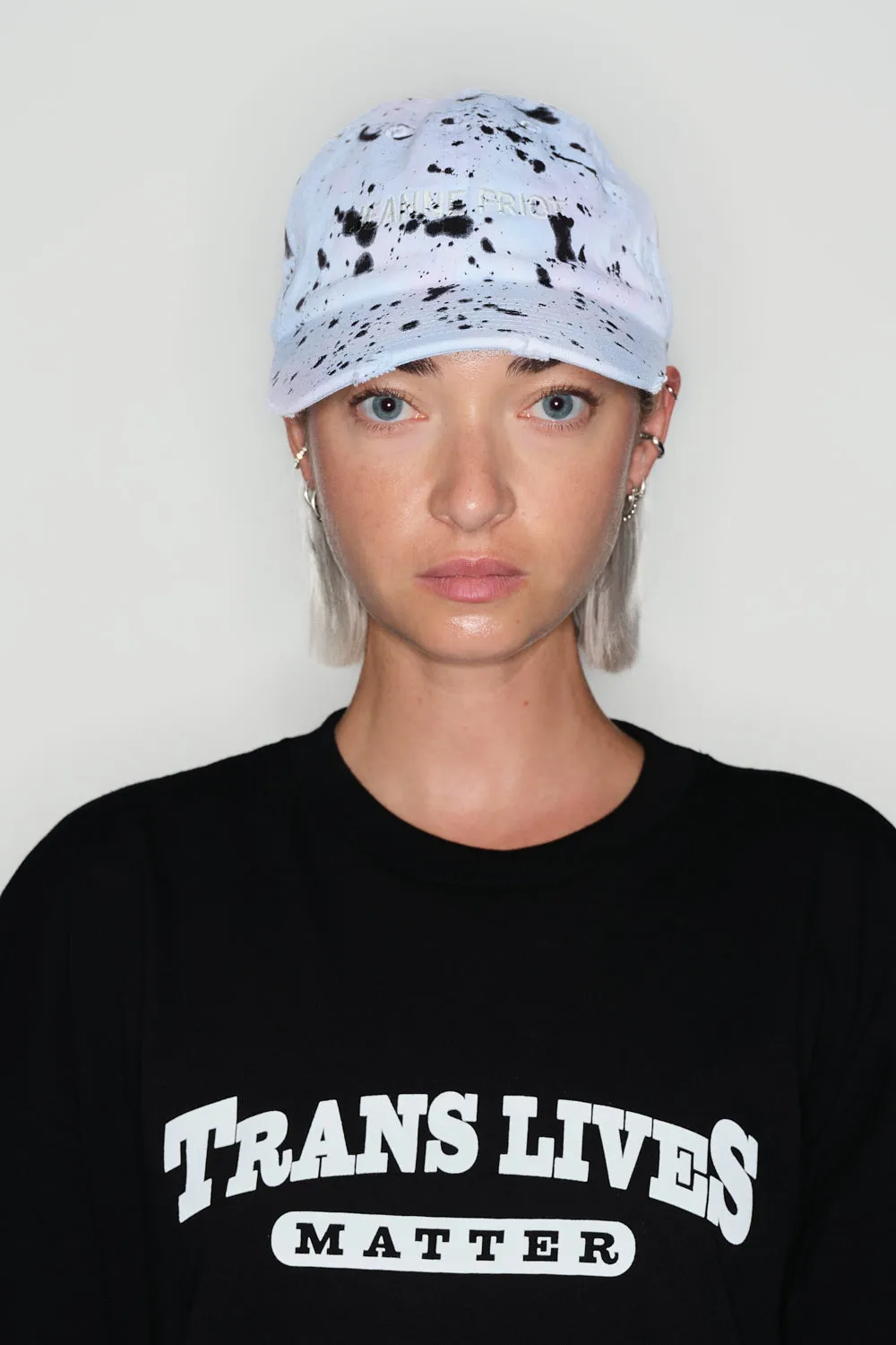 Jeanne Friot Resistance casquette tie-dye rose taille unique
