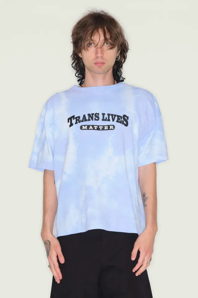 Jeanne Friot Trans Lives Matter t-shirt noir oversize coton
