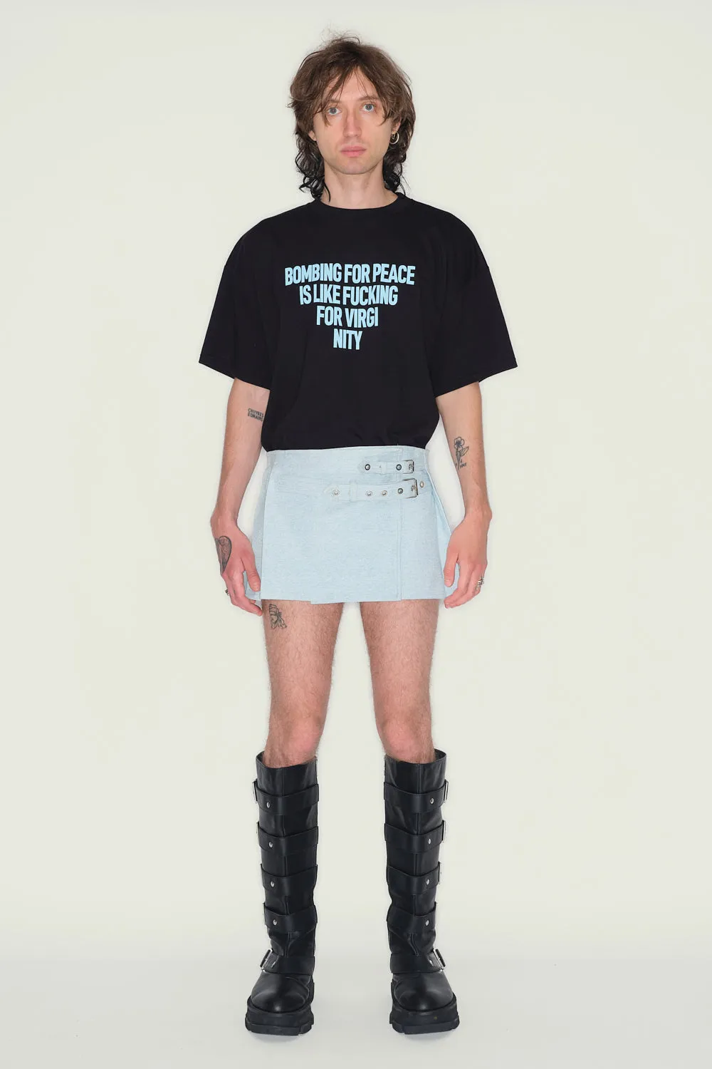 JEANNE FRIOT Résistance mini kilt tartan plissé
