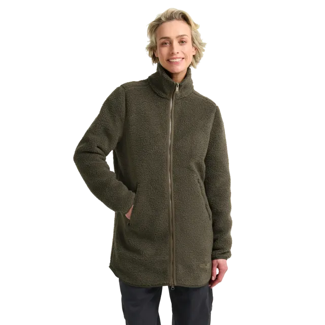 Jack Wolfskin High Curl Coat W manteau femme sherpa long