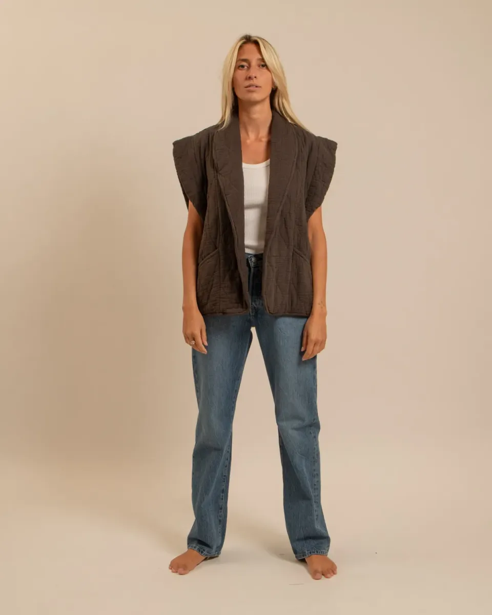 Aokyanos Brooklyn Chocolat veste coton taille unique