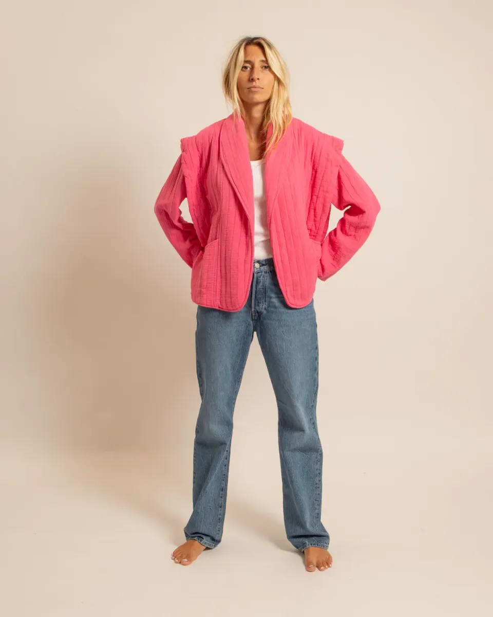 AOKYANOS San Francisco Rose kimono coton taille unique