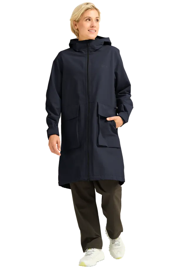 Jack Wolfskin Nabur 2L Coat W manteau pluie femme ample