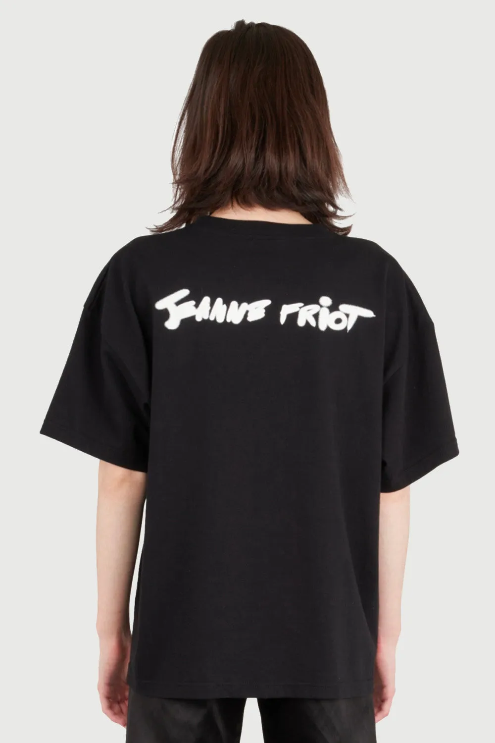 Jeanne Friot Why Be T-shirt oversize noir coton recyclé