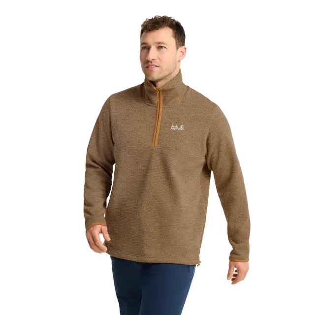 Jack Wolfskin Pinetrail HZ M pull polaire demi-zip chaud