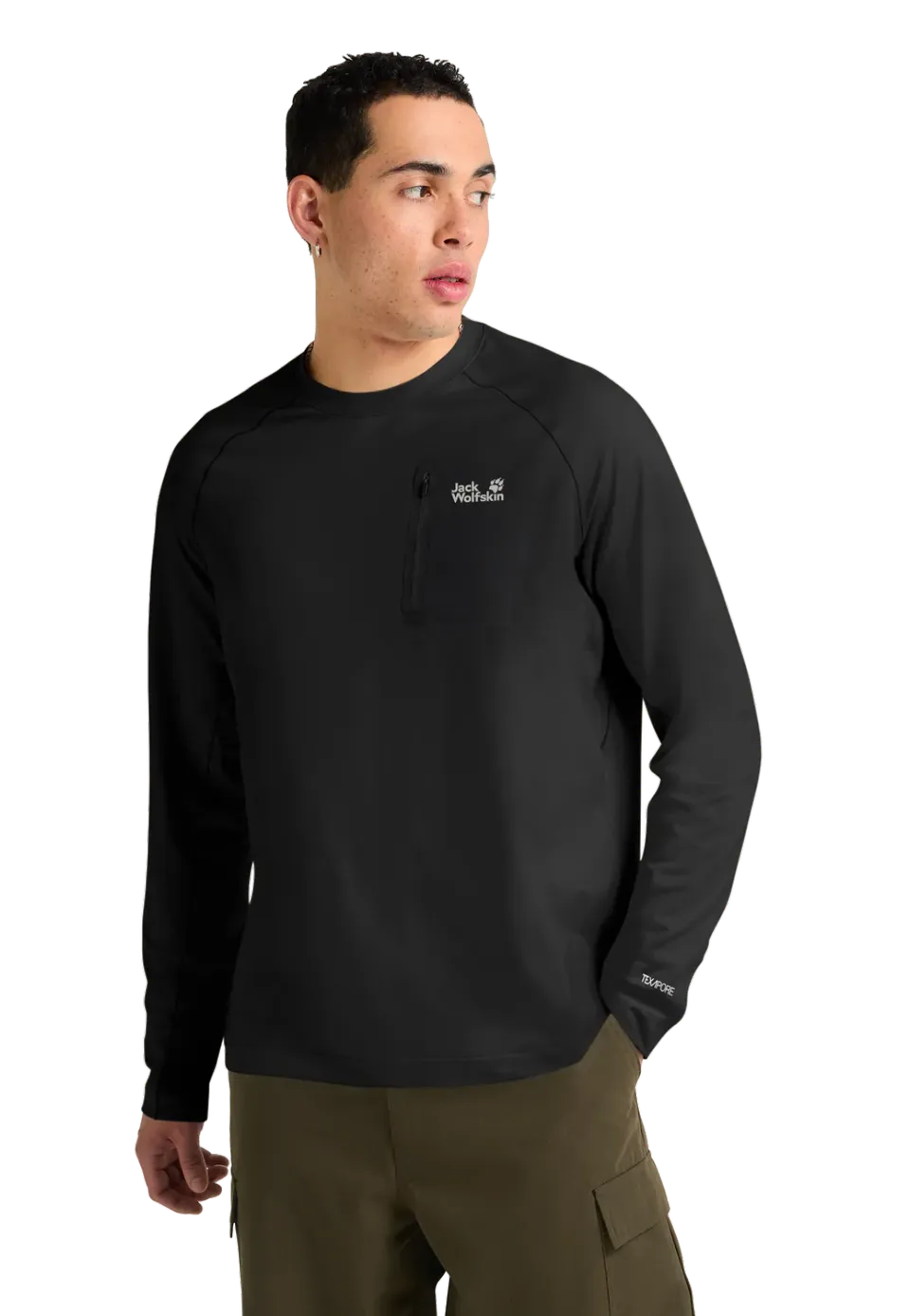 Jack Wolfskin Prelight Trail Crew M sweat M polaire respirant