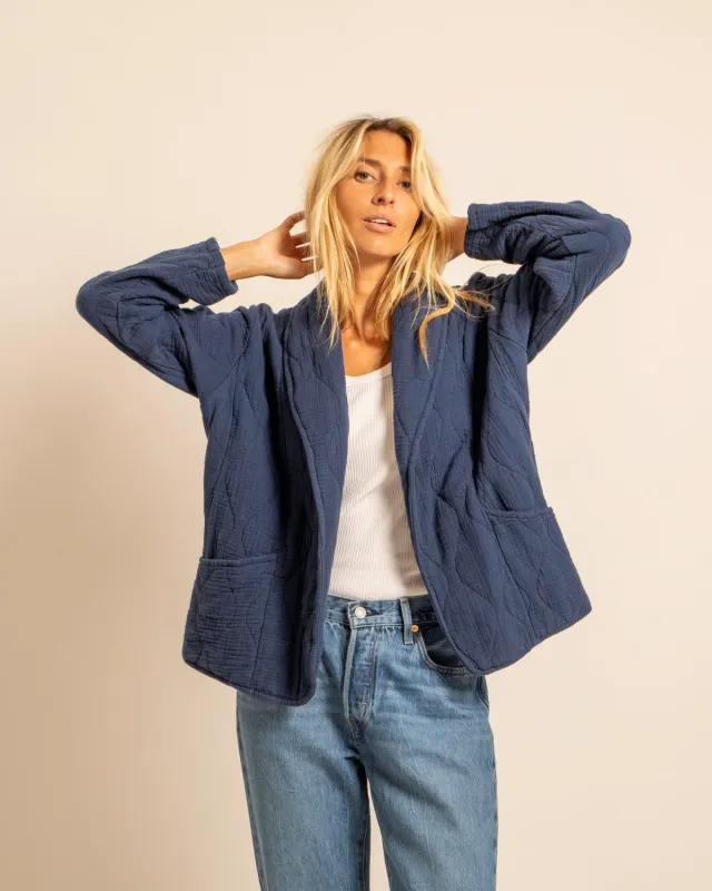 Aokyanos Cuba Nuit kimono coton matelassé